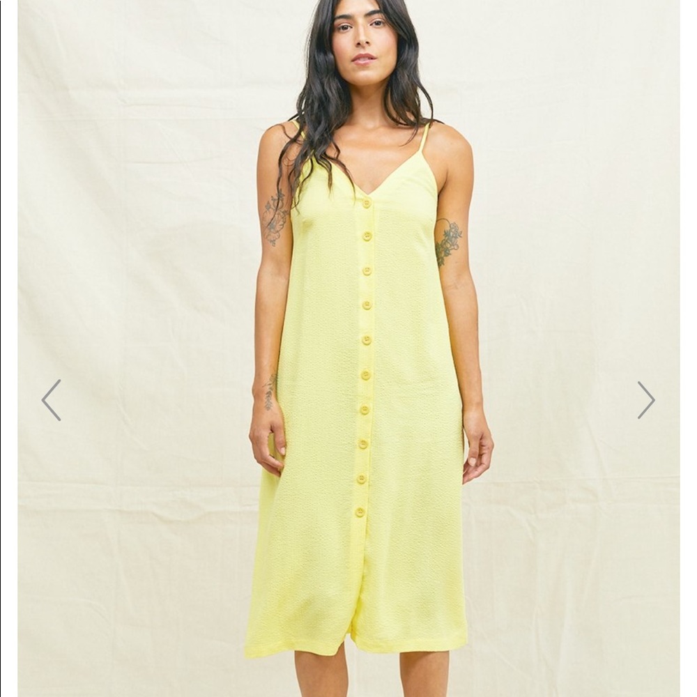 Back Beat Co Tencel Seersucker Slip Dress - Picture 4 of 5